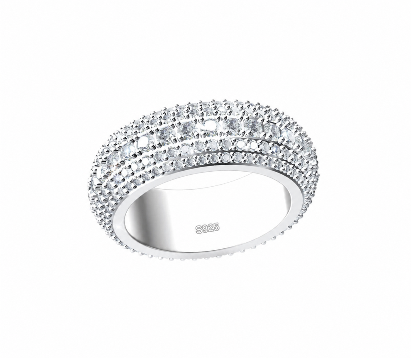 VVS Moissanite Middle Row Rotatable Ring