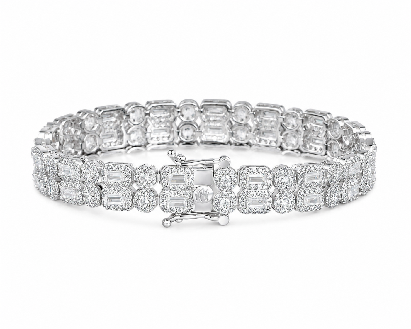 Baguette Double Row Bracelet