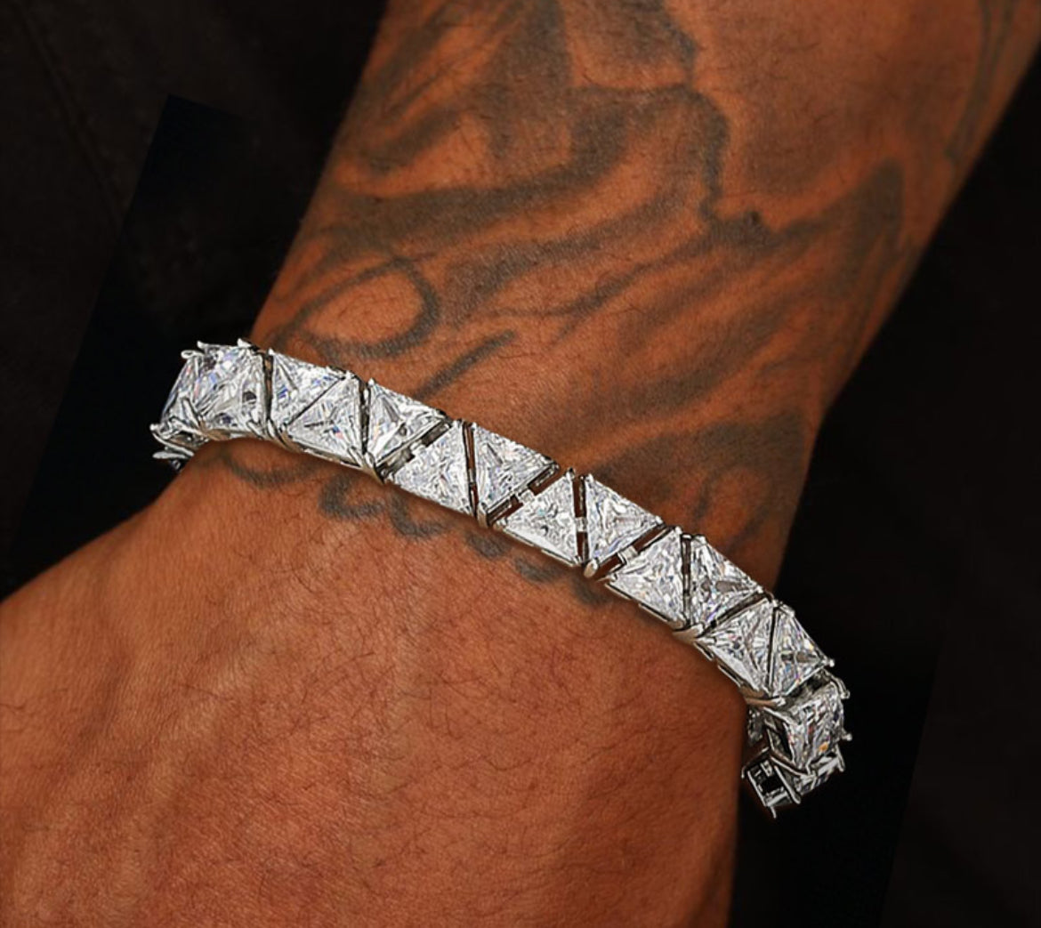9mm Triangle Stone Tennis Bracelet