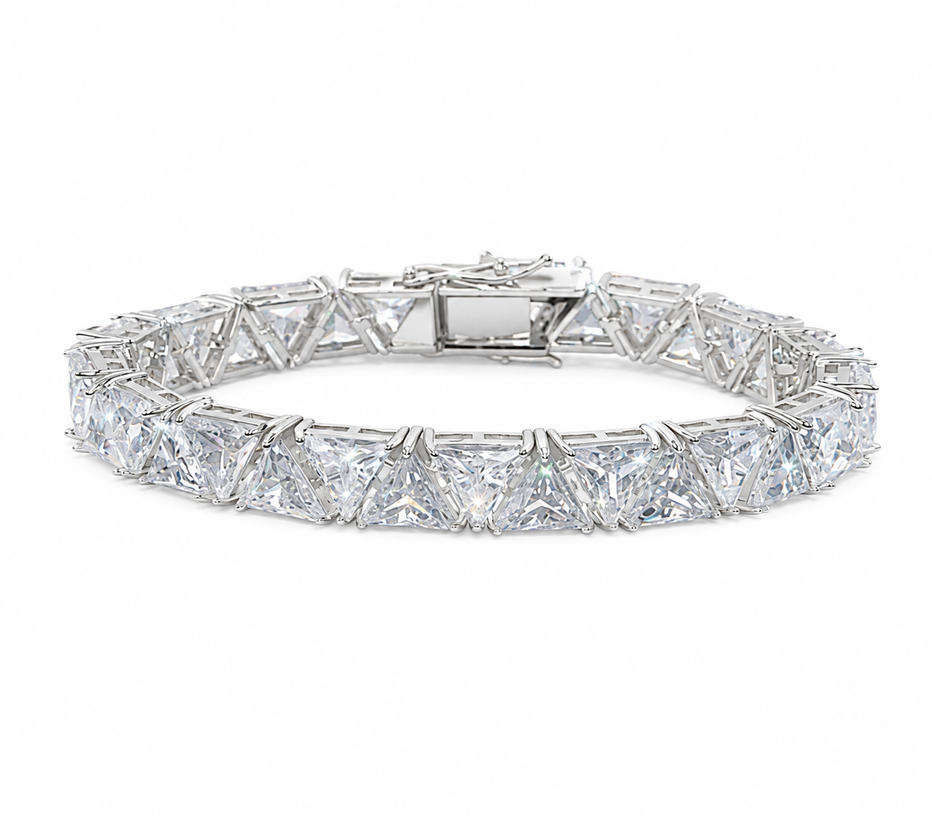 9mm Triangle Stone Tennis Bracelet