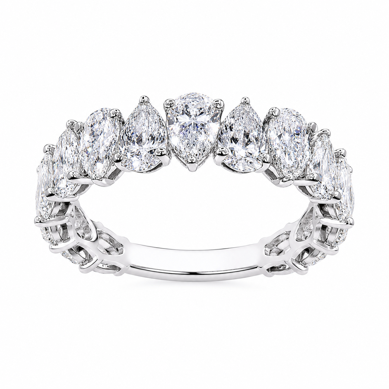 VVS Moissanite Pear Cut Women’s Ring