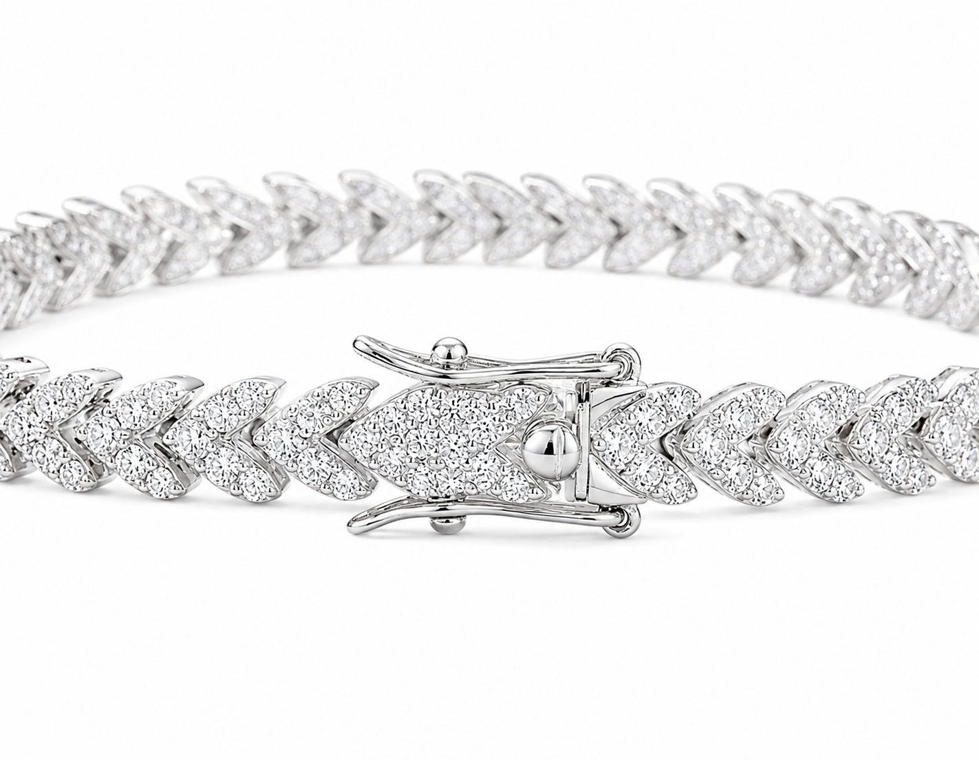 Women’s Princess Cut Lab Diamond Bracelet