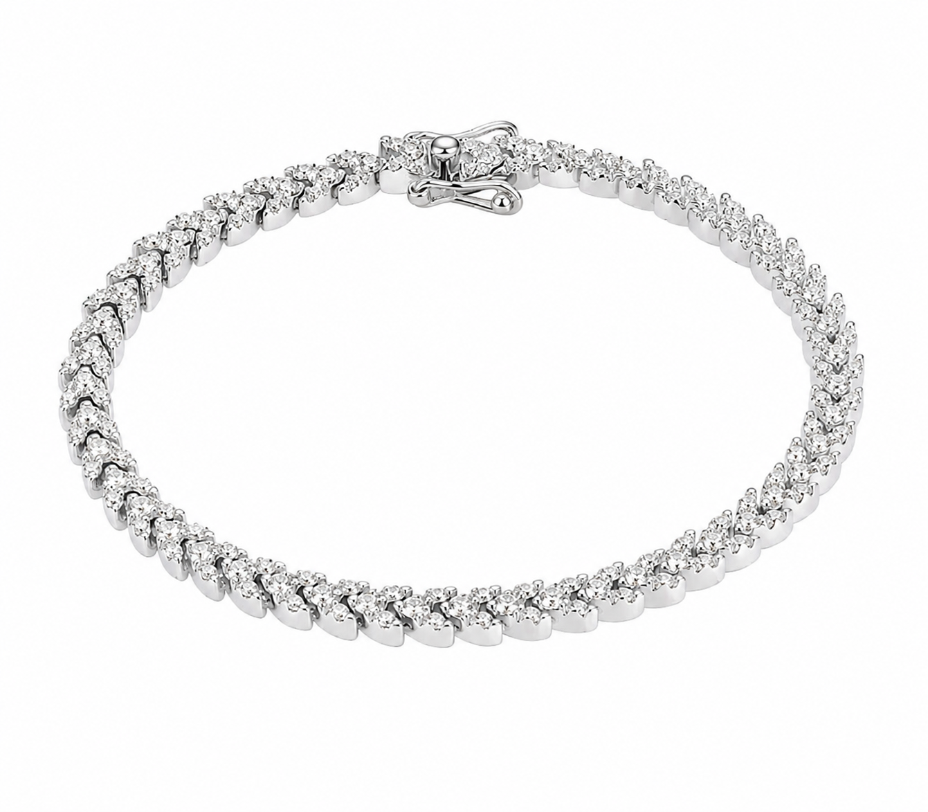 Women’s Princess Cut Lab Diamond Bracelet