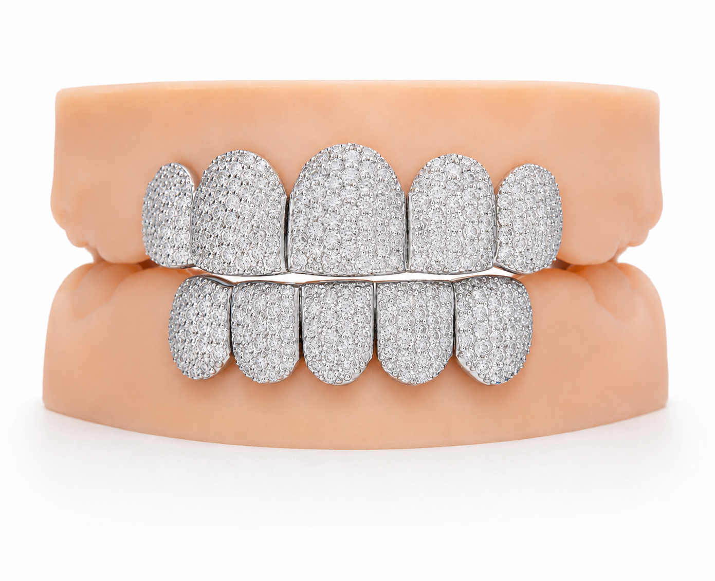 VVS Moissanite Diamond Grillz 5 Top 5 Bottom