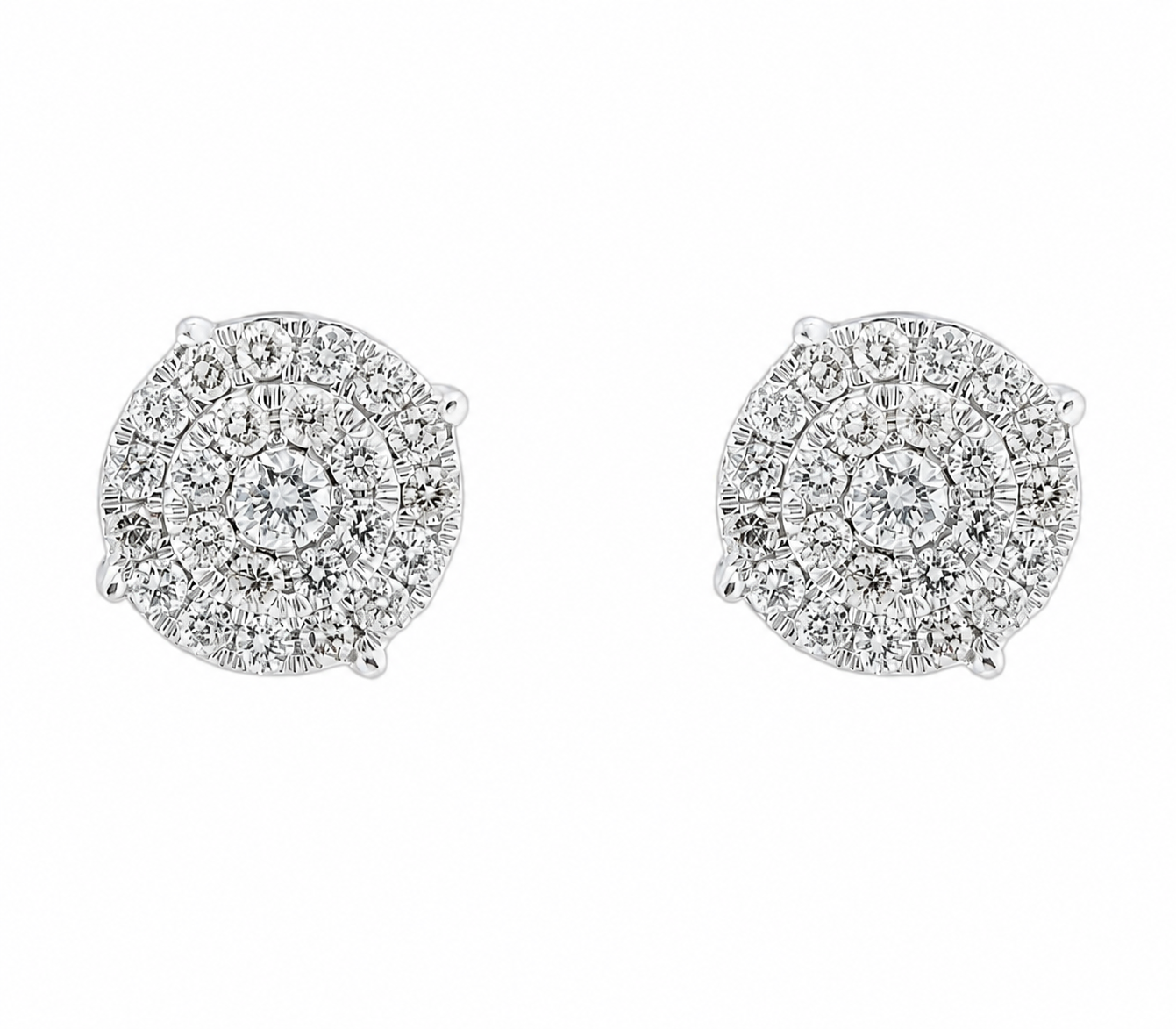 VVS Moissanite CLUSTER EARRINGS