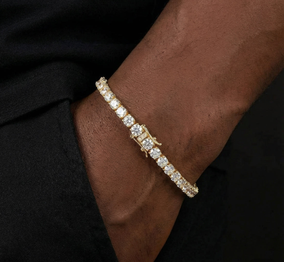 3MM Gold Plated Tennis Bracelet