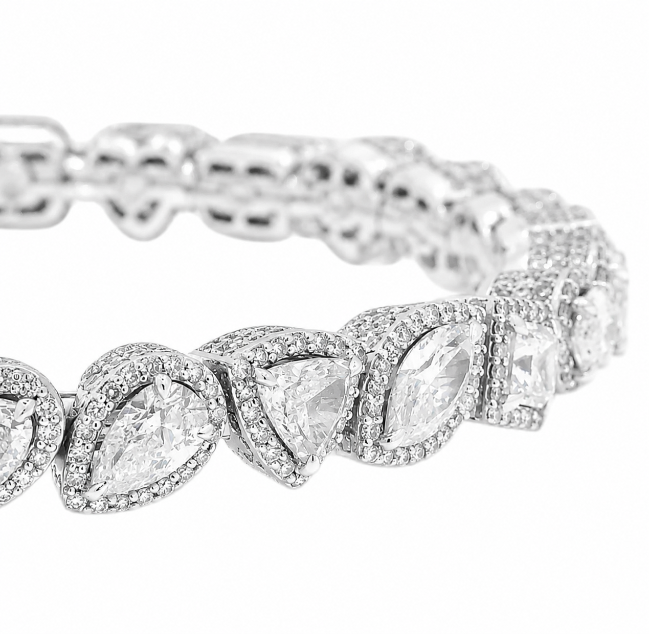 Multi Shape Lab Diamond Unisex Bracelet