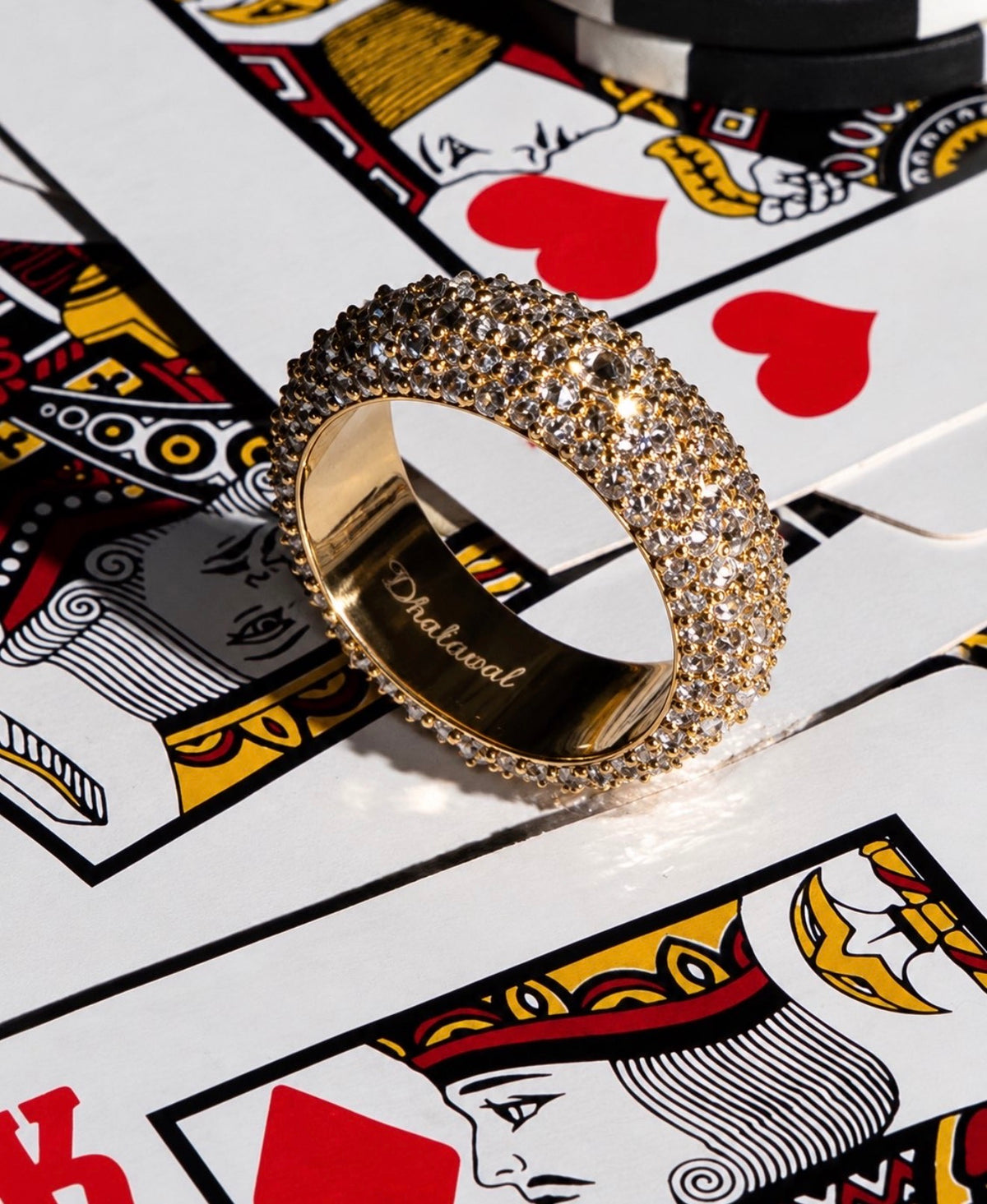 VVS Moissanite Spikes / Upside Down Diamonds Mens Ring