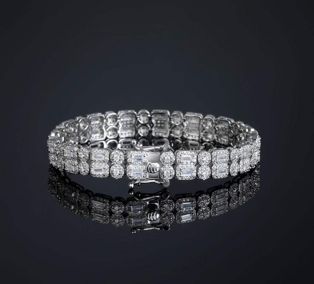 Baguette Double Row Bracelet
