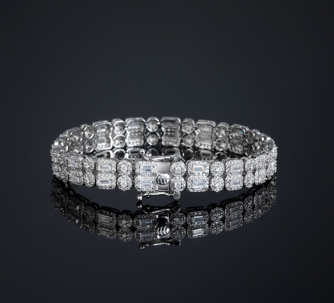 Baguette Double Row Bracelet