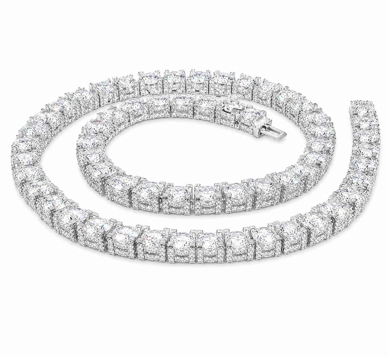 6.5mm Iced Out Sides Tennis Chain