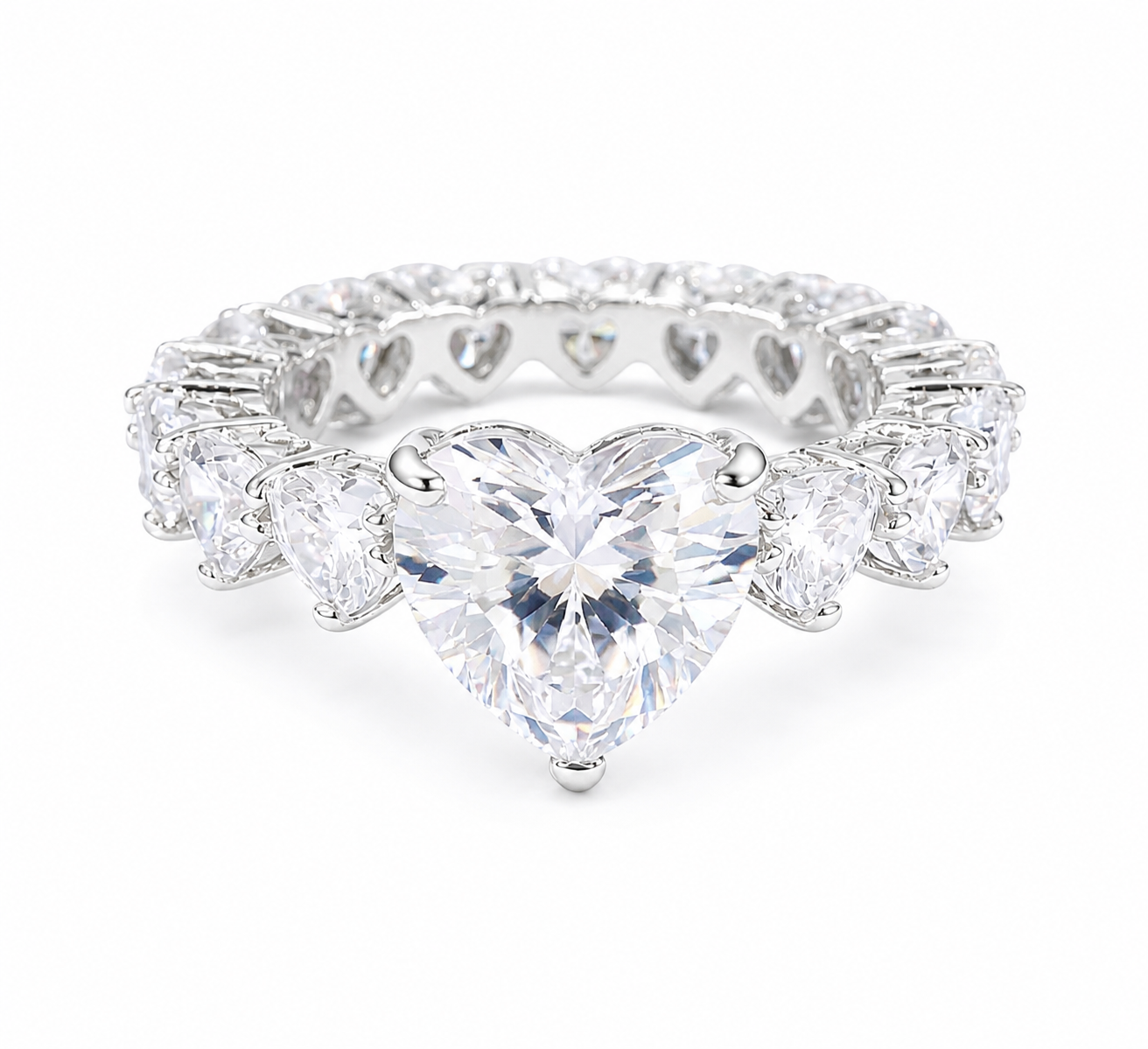 Women’s Heart Cut Love Ring