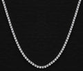 3mm Tennis Necklace in White Gold