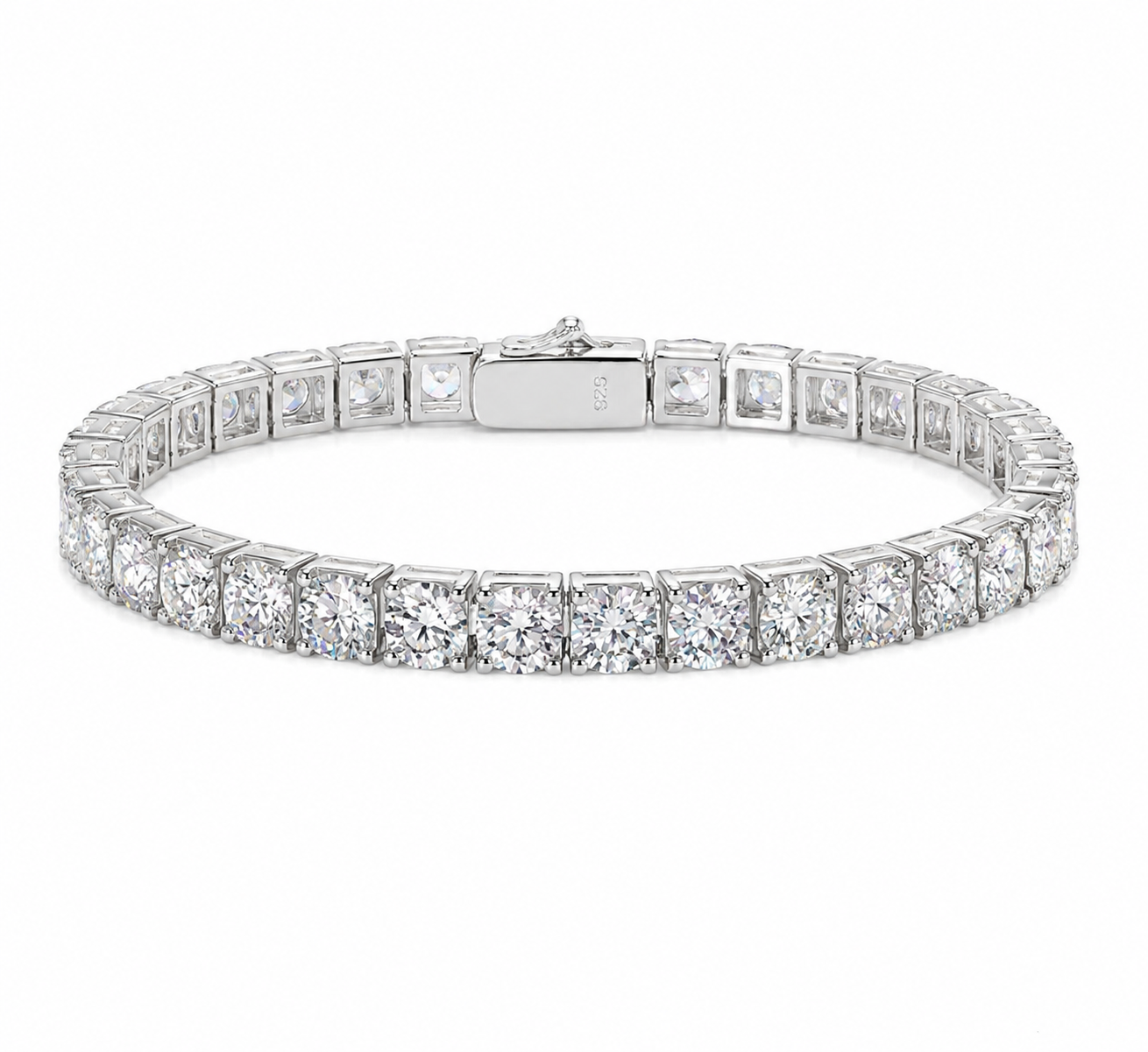 S925 Silver Moissanite 5mm Tennis Bracelet