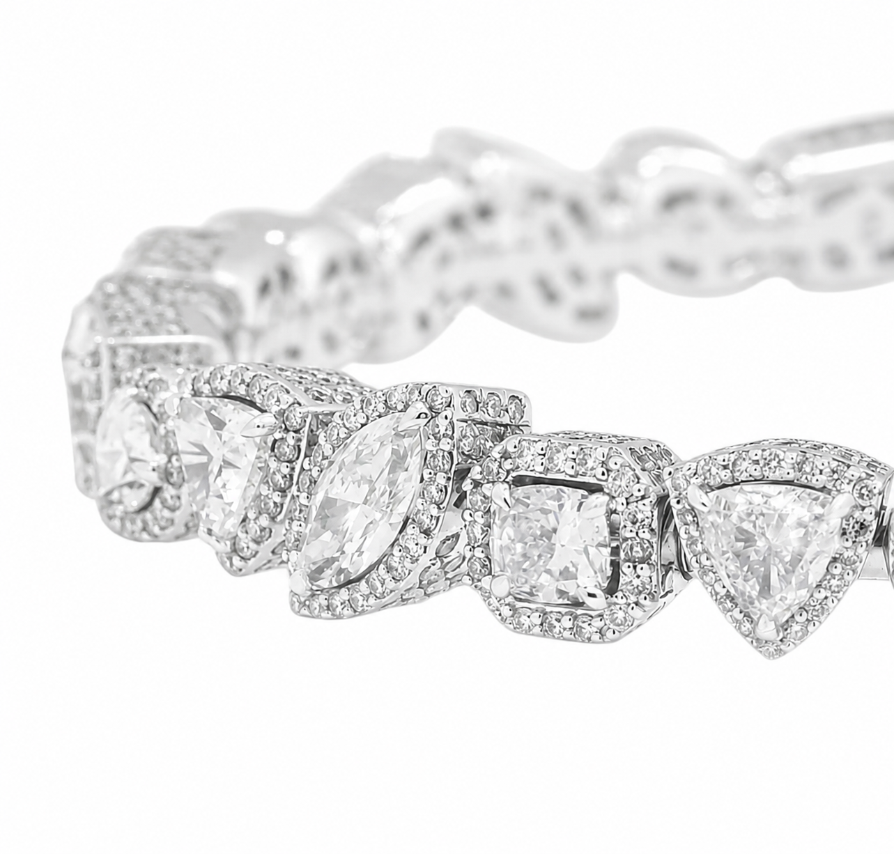 Multi Shape Lab Diamond Unisex Bracelet