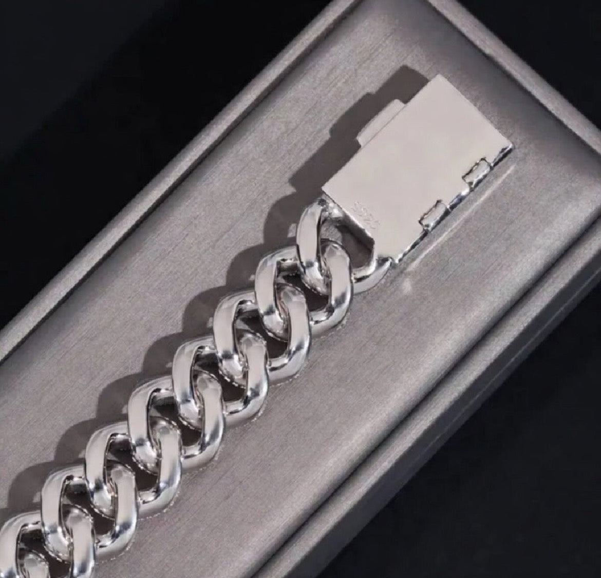 15MM Moissanite Cuban Bracelet