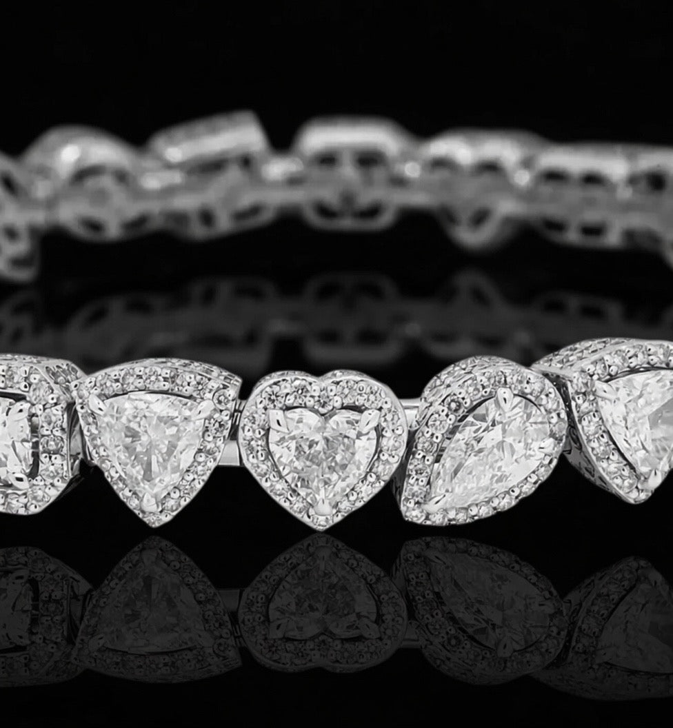 Multi Shape Lab Diamond Unisex Bracelet