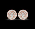 Natural Diamond Bloom Circle Men’s Studs