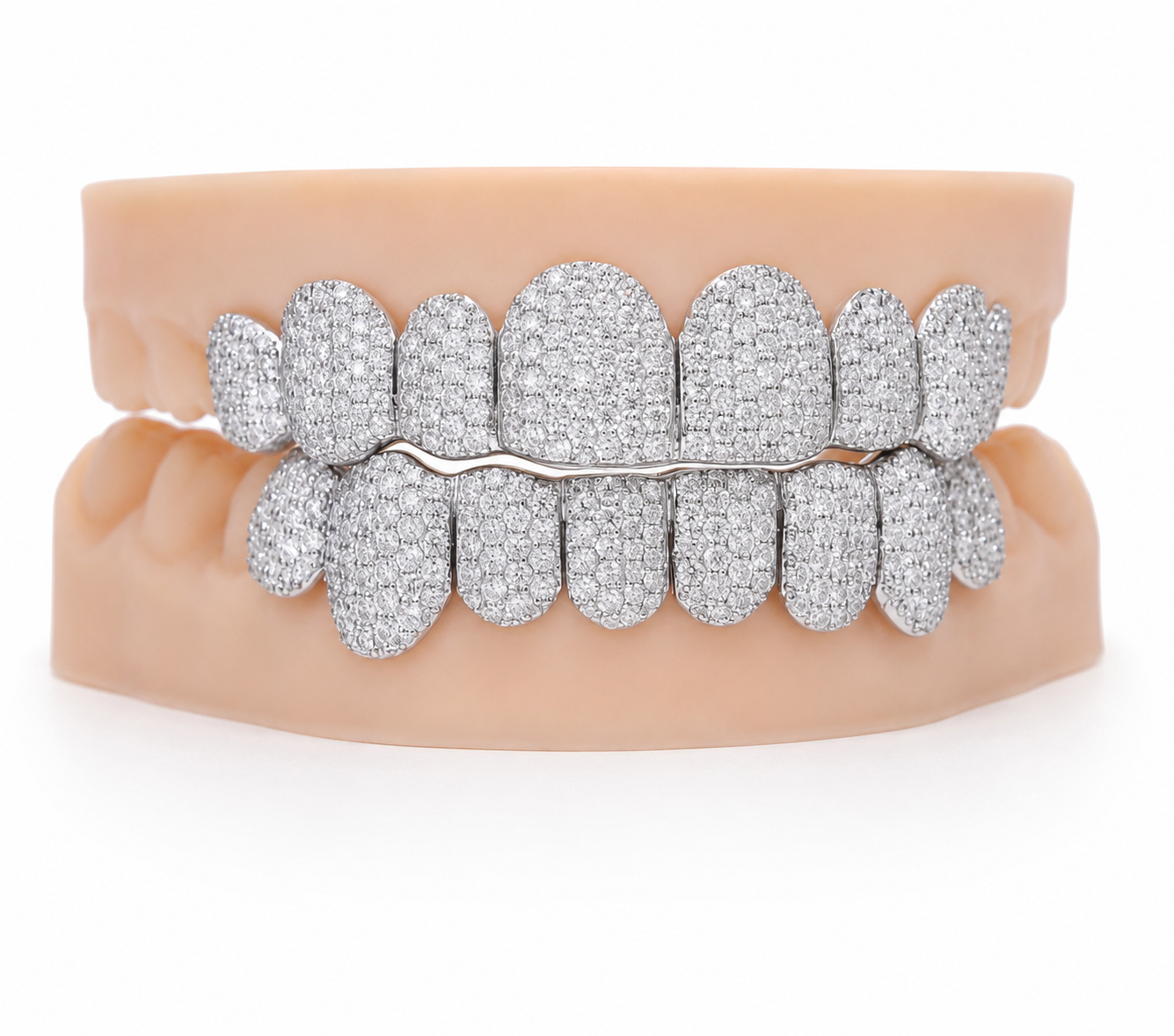 VVS Moissanite Diamond Grillz 7 Top 7 Bottom