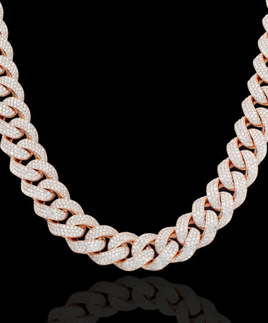 Natural Diamonds Demon Eye Cuban Chain