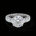 9.5ct TCW Round Cut Womens Ring