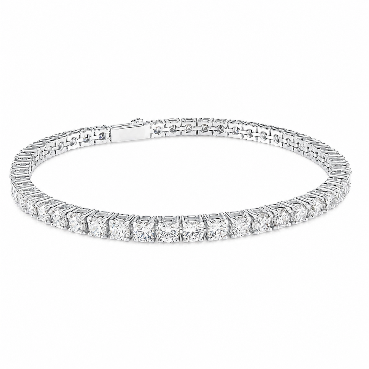 3MM Moissanite Tennis Bracelet