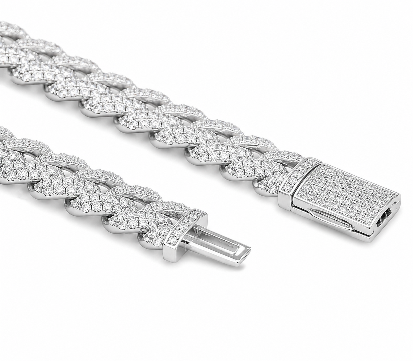 10mm Micro Paved Miami Cuban Link Bracelet