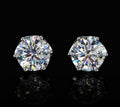 VVS Moissanite 2CT 8MM Stud Earrings