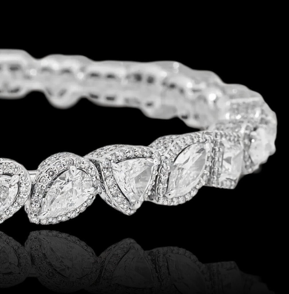 Multi Shape Lab Diamond Unisex Bracelet