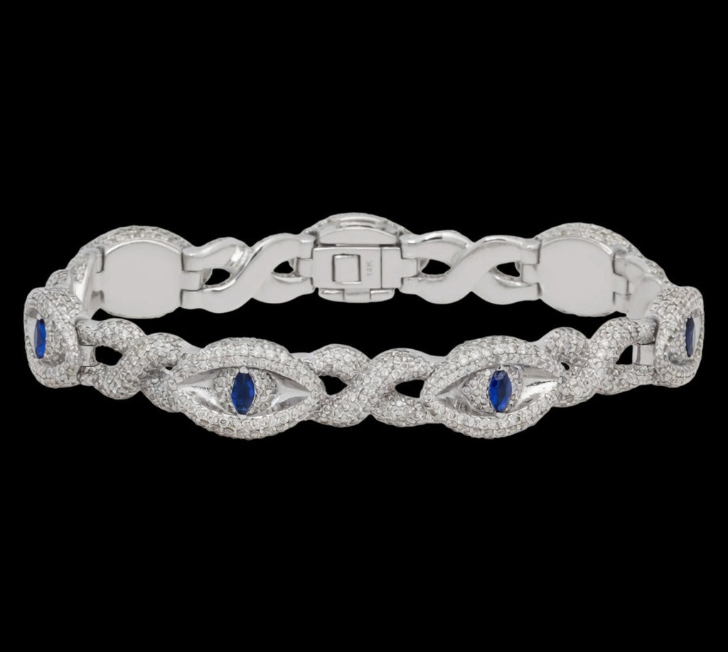 Lab Diamond Infinity Eye Bracelet