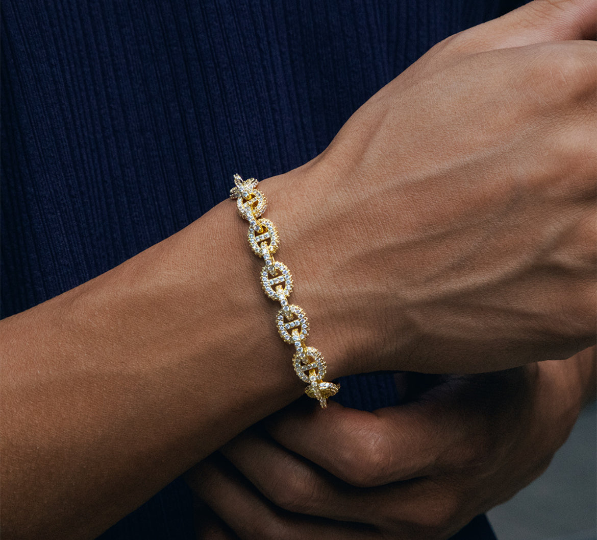 8mm Paved G-Link Bracelet