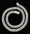 10MM VVS Moissanite Cuban Chain