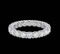 925S & VVS Moissanite 3mm Eternity Band Ring