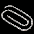 VVS 5mm Moissanite Tennis Chain White Gold