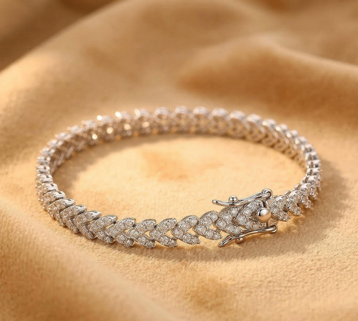 Women’s Princess Cut Lab Diamond Bracelet