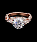 Lab Diamond Rose Gold Women’s Engagement Ring