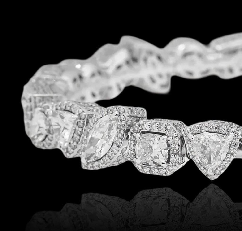 Multi Shape Lab Diamond Unisex Bracelet