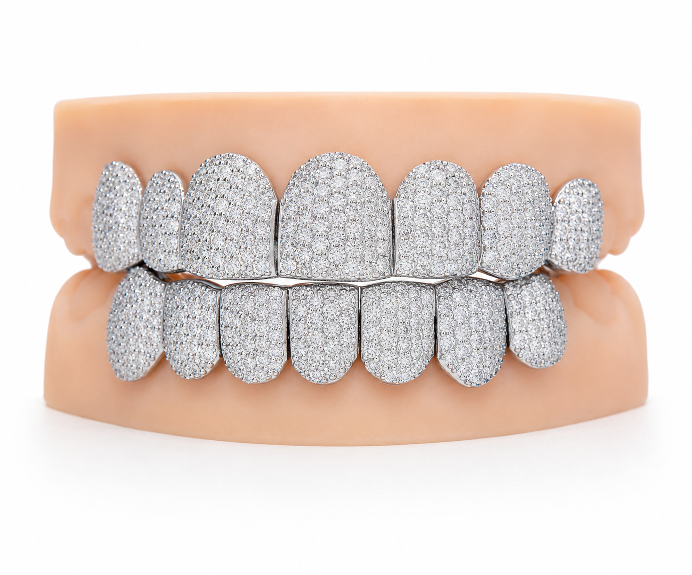 VVS Moissanite Diamond Grillz 7 Top 7 Bottom