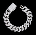 15MM Moissanite Cuban Bracelet