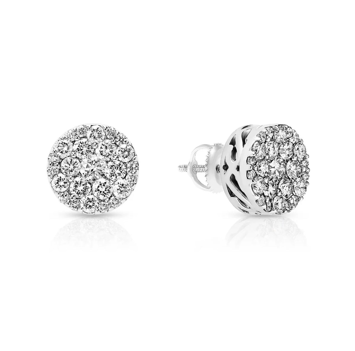 VORTEX NATURAL DIAMOND BOLD EARRINGS