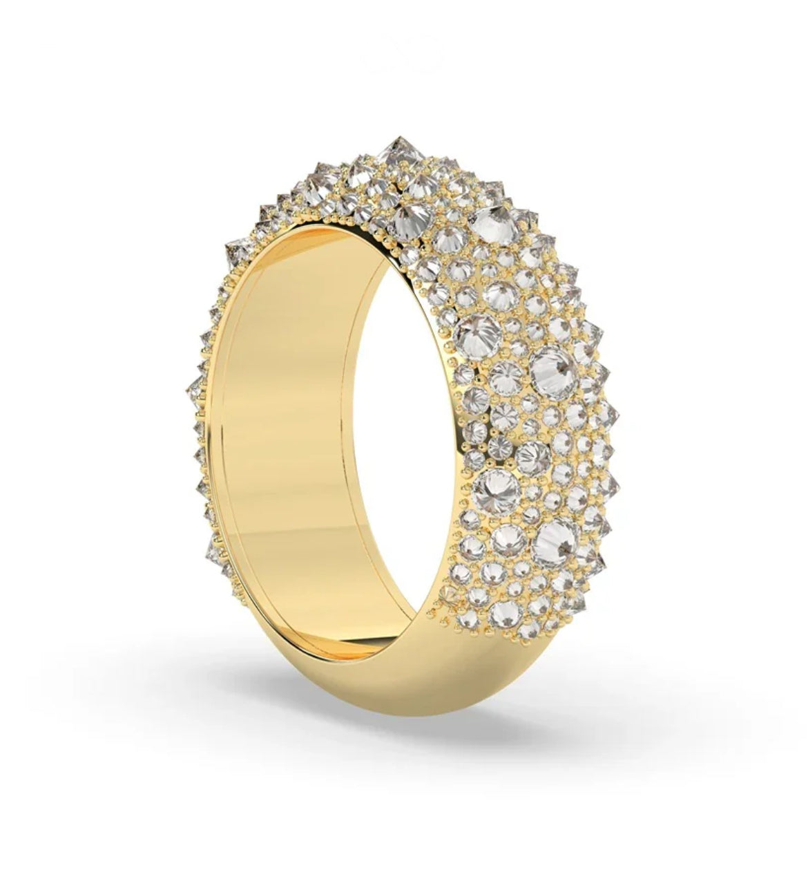 VVS Moissanite Spikes Mens Ring