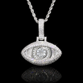 Evil Eye Baguette Pendant