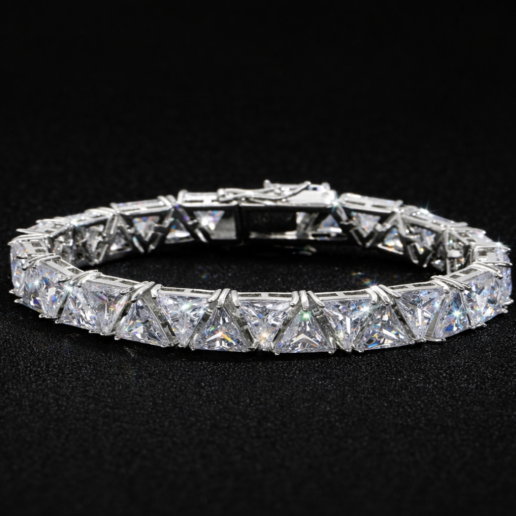 9mm Triangle Stone Tennis Bracelet