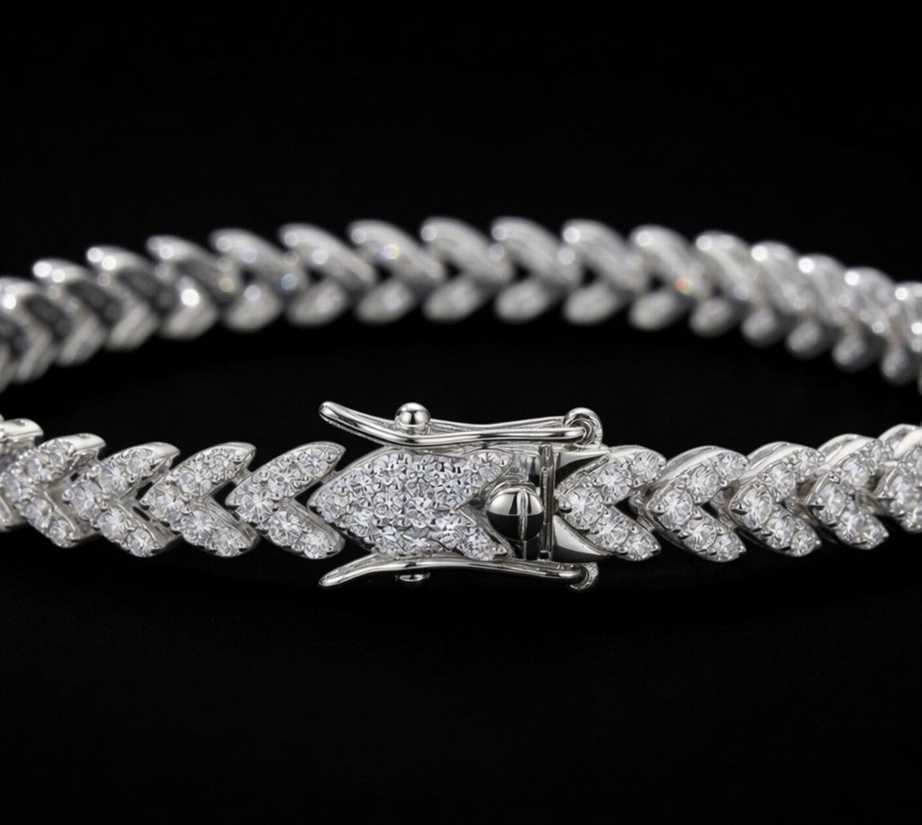 Women’s Princess Cut Lab Diamond Bracelet