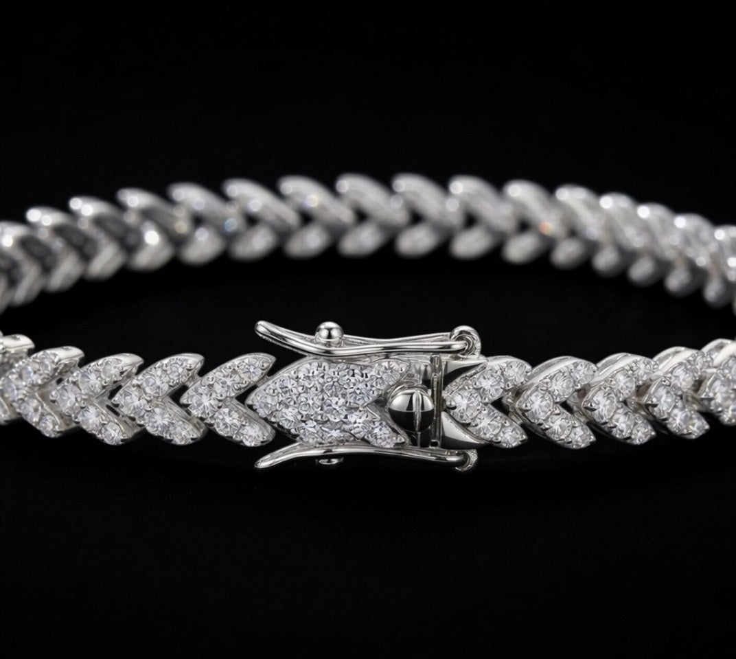 Women’s Princess Cut Lab Diamond Bracelet