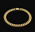 6mm Cuban Bracelet in 18K Gold Plated