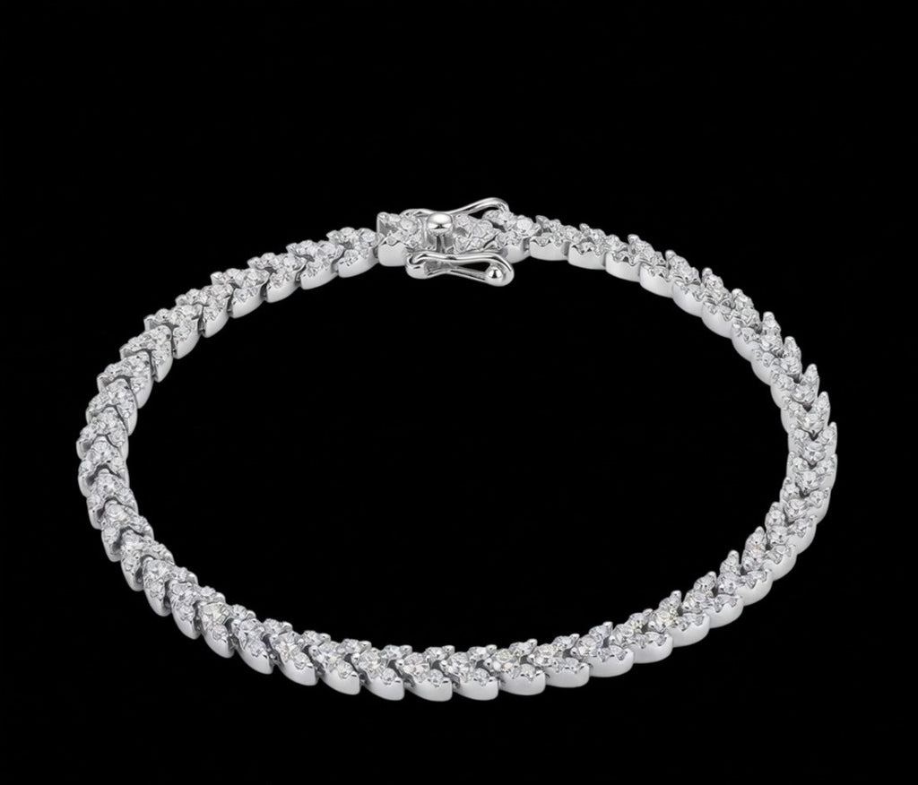 Women’s Princess Cut Lab Diamond Bracelet