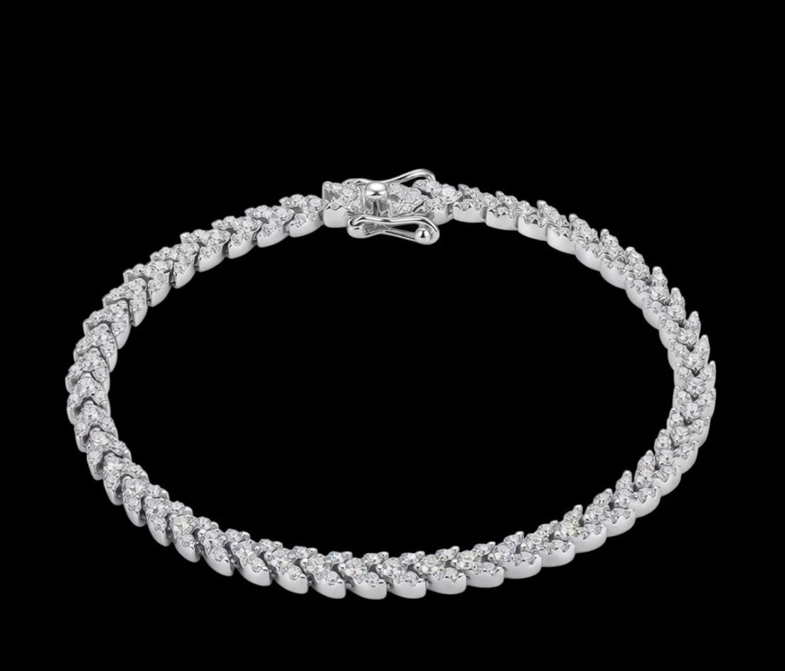 Women’s Princess Cut Lab Diamond Bracelet