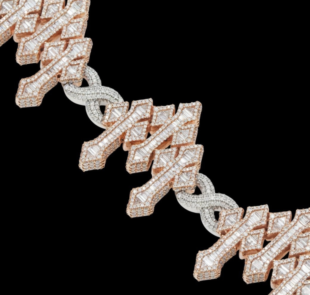 Lab Diamond Triple Cross Bracelet