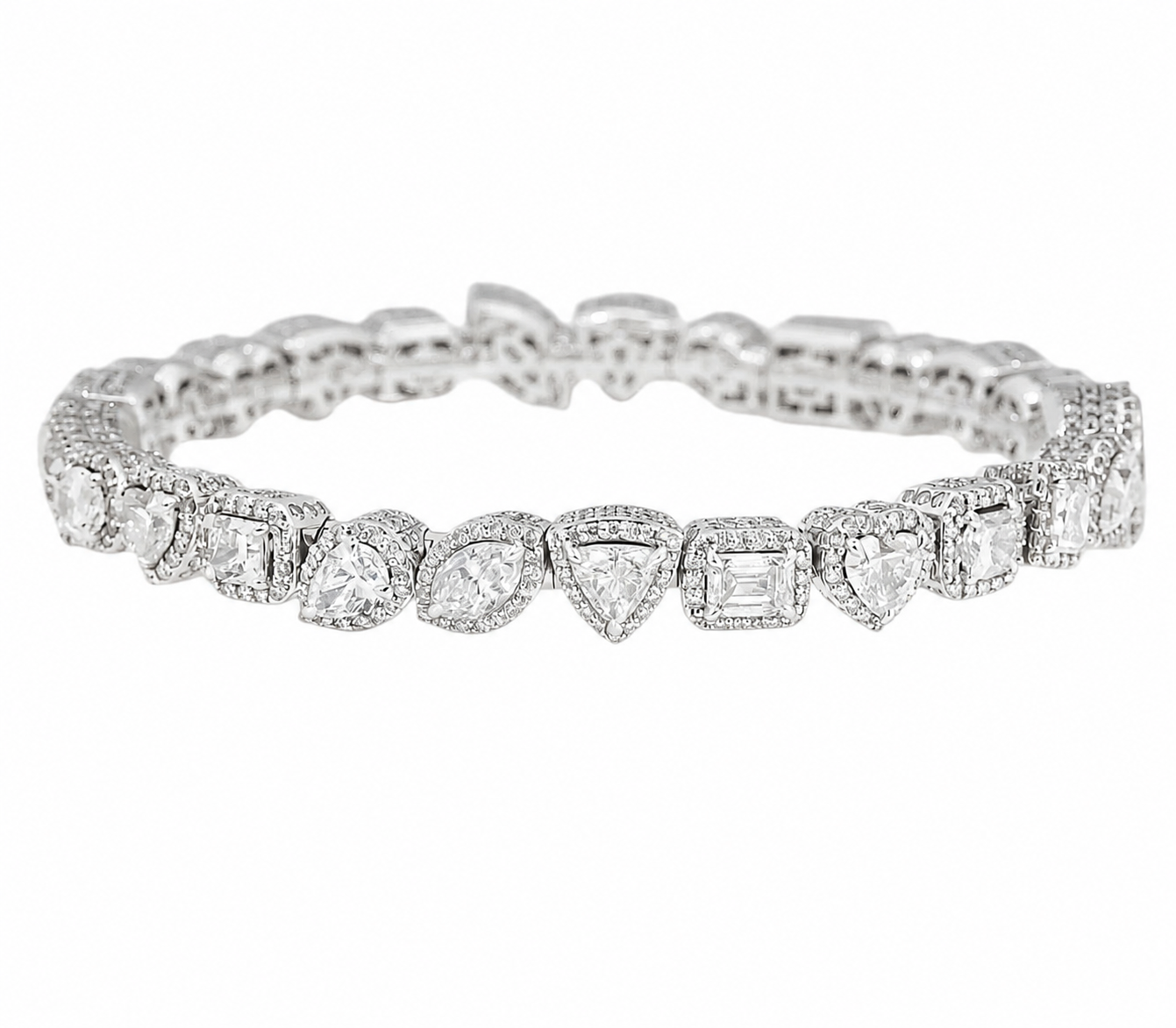 Multi Shape Lab Diamond Unisex Bracelet